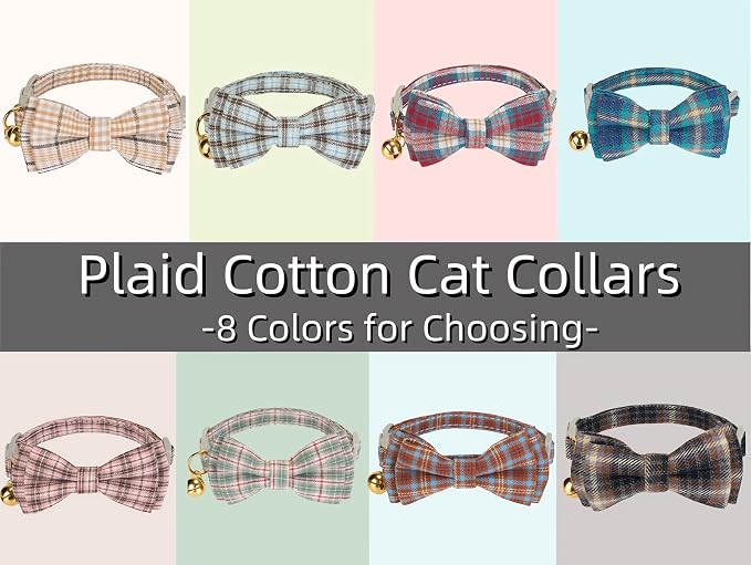 2 Pack Soft Cotton Cat Collars - Image 8