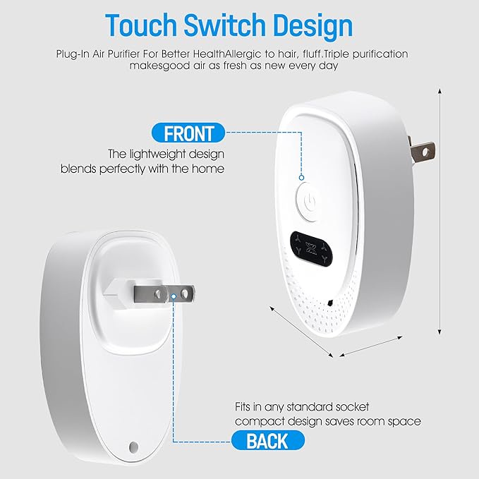 Plug In Air Purifier 4 Pack,Negative Air Ionizer - Image 7
