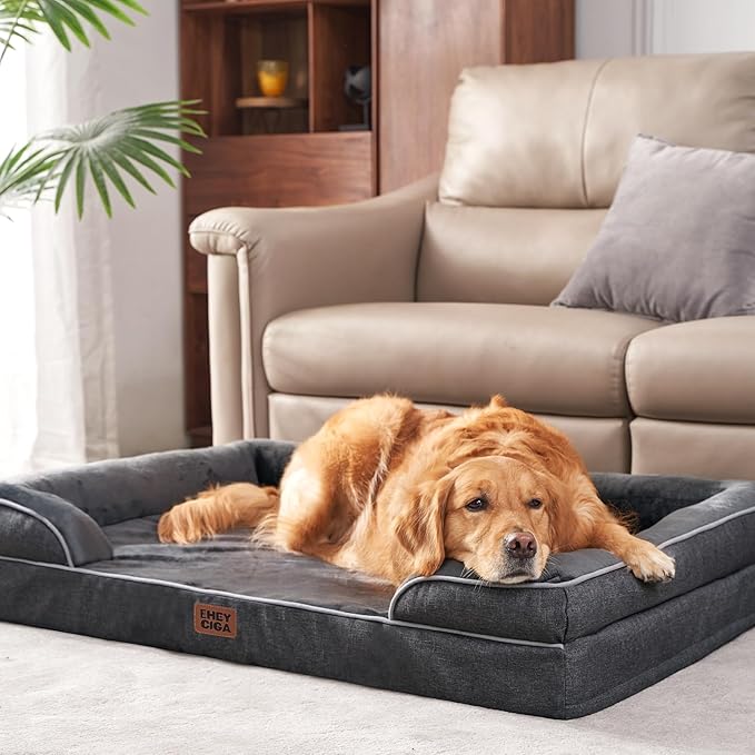 EHEYCIGA Orthopedic XL Dog Beds, Waterproof Memory Foam Dog Bed - Image 8