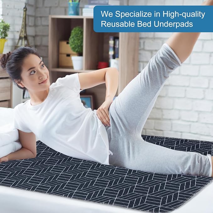 OUTCREATOR® Washable Bed Pads 34" x 36", Incontinence Mattress Protector - Image 7