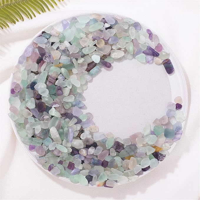 1lb Fluorite Aquarium Gravel Rocks Natural Tumbled Healing Crystal Chips Bulk - Image 7