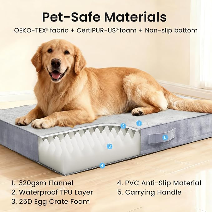 OhGeni Orthopedic Waterproof Dog Bed - Image 9