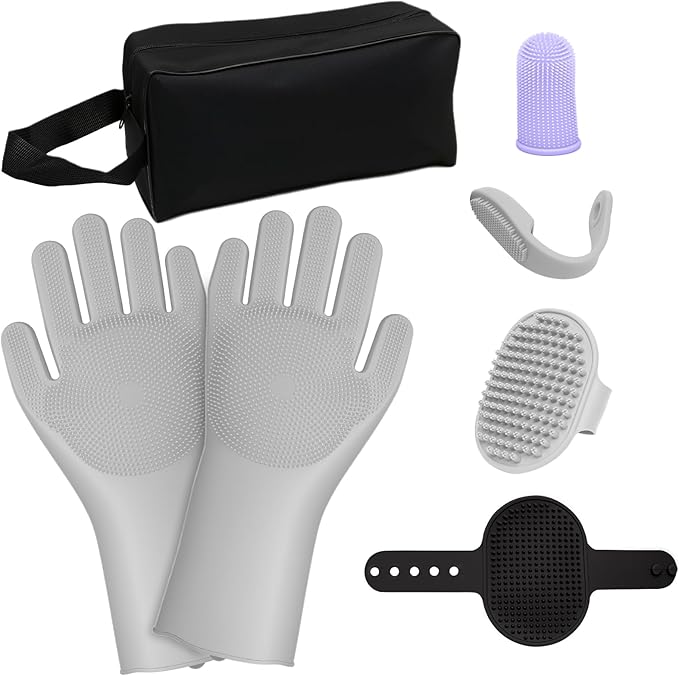 7PCS Pet Grooming Kit for Dogs and Cats,with Storage Bag & Includes Dog Washing - Image 9