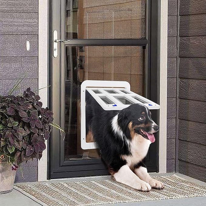 PETLESO Dog Door for Sliding Door, Lockable Dog Screen Door - Image 7