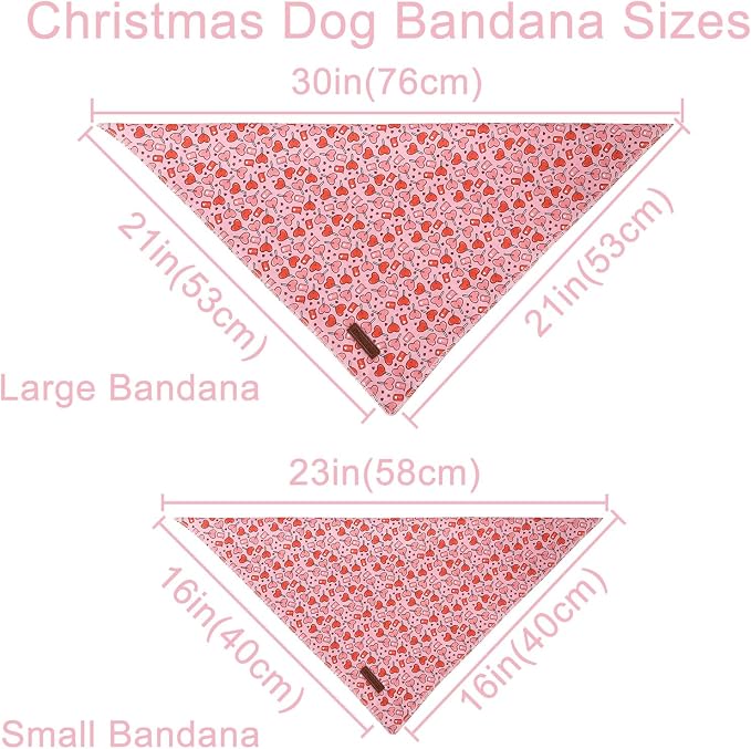 Valentine Dog Bandana - Image 4