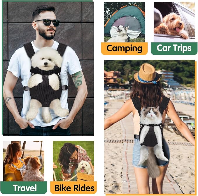 Pet Carrier Backpack, Hands-Free Adjustable Dog Front Carrier Legs Out & - Image 7