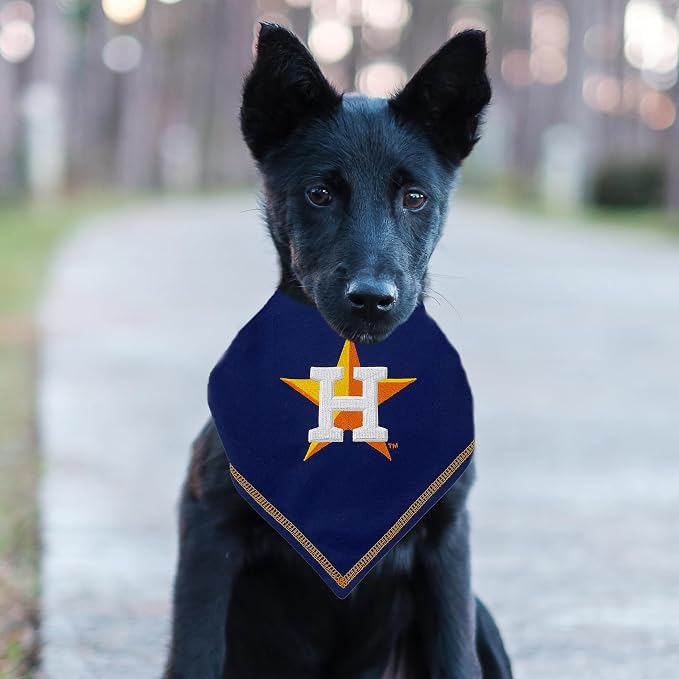Pets First MLB Houston Astros TIE Bandana, Large/X-Large. Dog Bandana Scarf Bib - Image 6