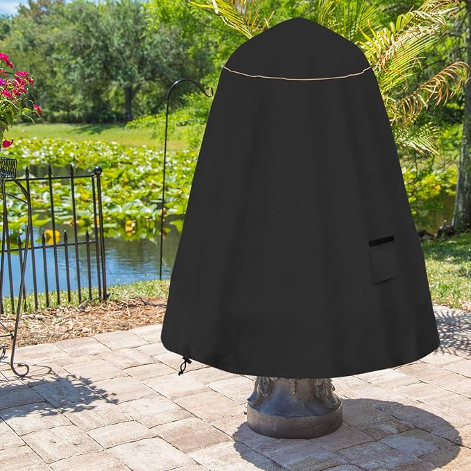 Bitubi Fountain Cover(36"x42") 600D Oxford Cloth Garden Fountain Statue - Image 5