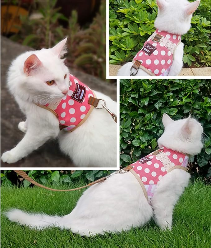 Cat Harness and Leash for Walking Escape Proof, Adjustable Cat Walking Jackets - Image 6