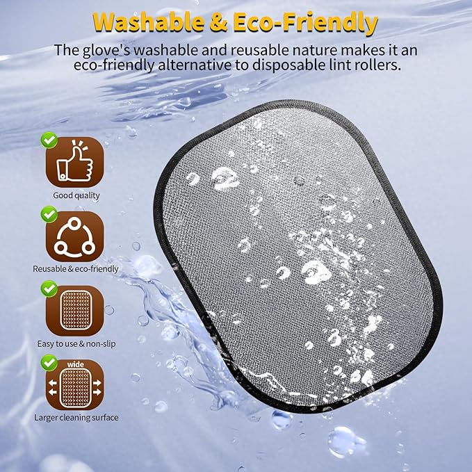 2PCS Pet Hair Removal Gloves for Dogs & Cats, Newly Upgraded Reusable - Image 6