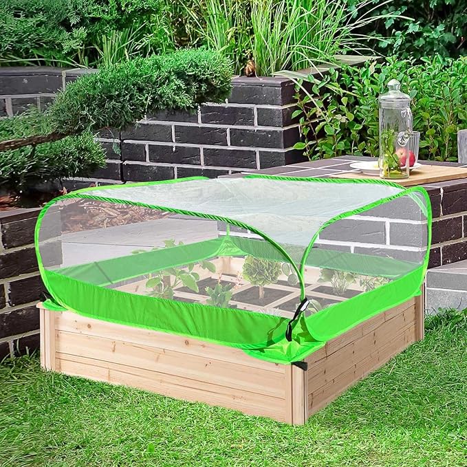 Pop-up Garden Mesh Plant Cover Outdoor Tent Garden Cover Mesh Bird and Pest - Image 7