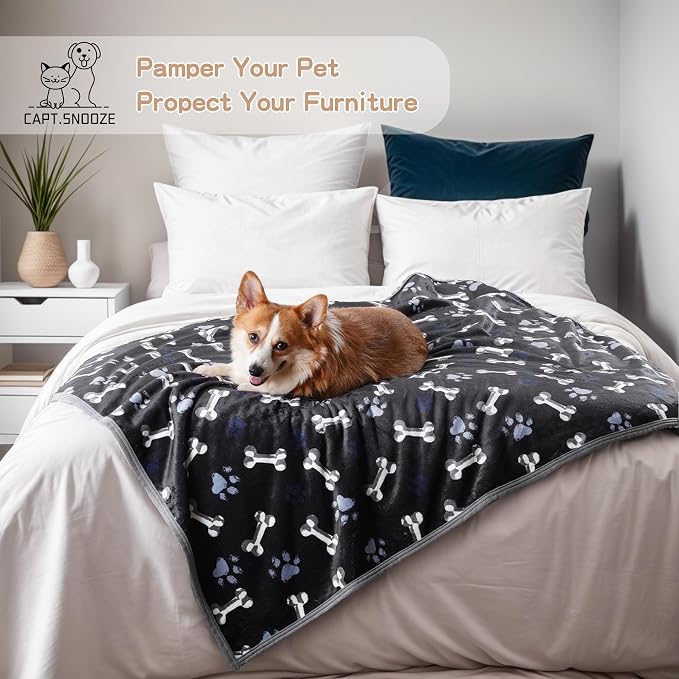 Waterproof Dog Blankets Pet Blanket 50"x60", Soft Fluffy Sofa Car Bed Protector - Image 6