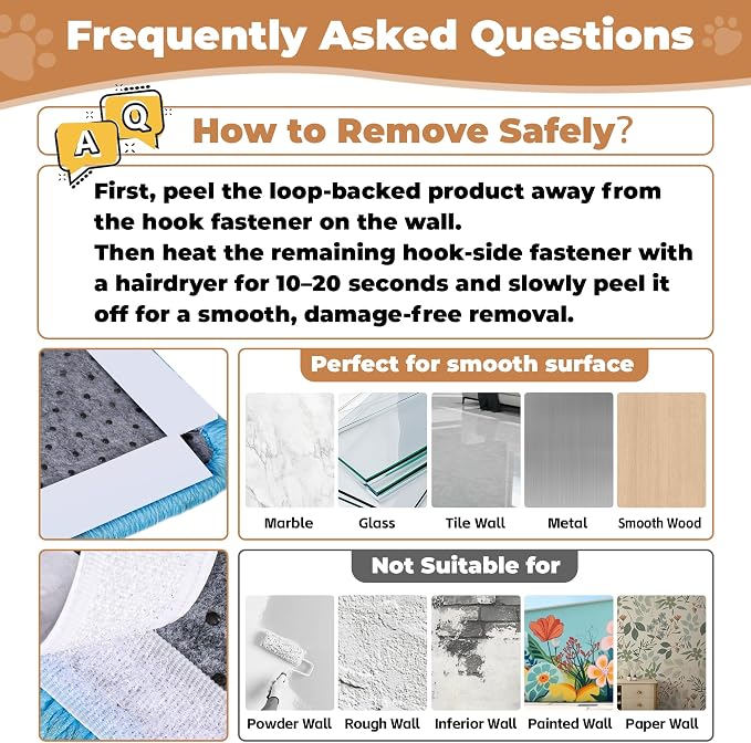 Sisal Cat Scratcher Mat, Cat Wall Scratcher - Image 7
