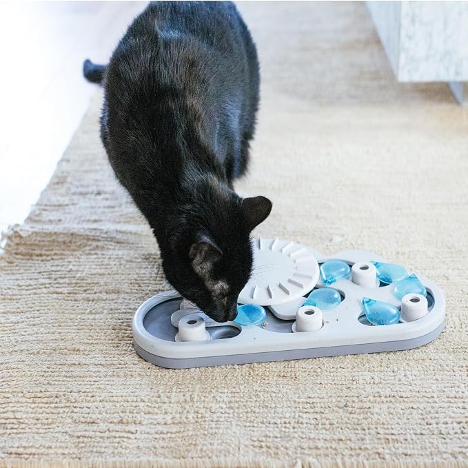 Catstages Nina Ottosson Rainy Day Puzzle & Play – Interactive Cat Puzzle Feeder - Image 8