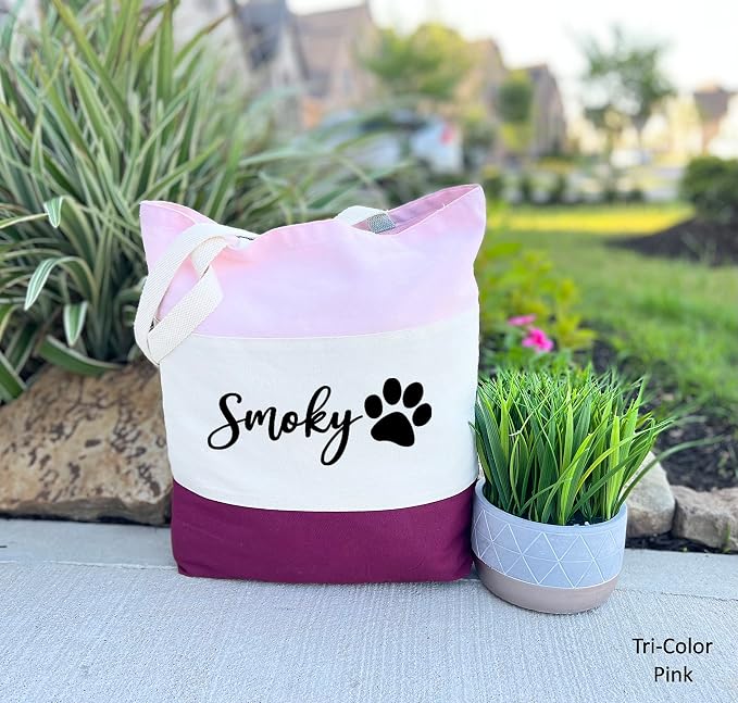 Custom Dog Tote Bag Personalized Dog Mom Gift Dog Toys Totes Pet Gift Custom - Image 4
