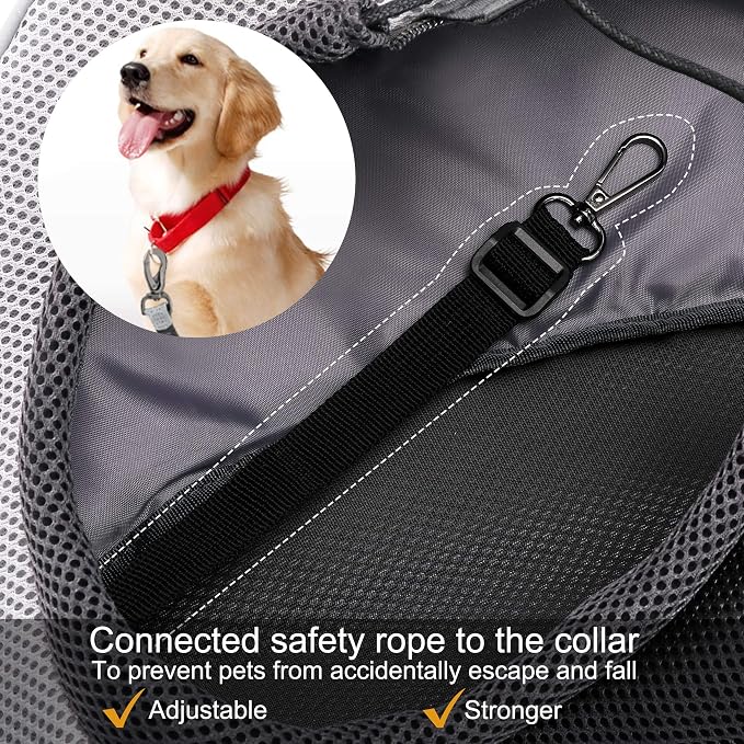 FDJASGY Pet Sling Carrier for Small Dogs Cats, Breathable Mesh Travelling Hand - Image 7