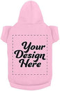 Personalized Dog Hooded Sweatshirt Custom Pet Pullover Hoodie Text/Image by apparelyn