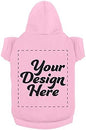 Personalized Dog Hooded Sweatshirt Custom Pet Pullover Hoodie Text/Image by apparelyn