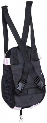 Pet Dog Puppy Cat Carrier Five Holes Backpack Double Shoulder Straps Canvas - Image 9