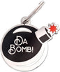 Two Tails Da Bomb Pet ID Tag, Custom Engraved Dog Name Tag, Personalized Charm by TwoTailsPetCompany