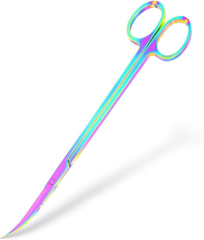 Mandala Crafts 12 Inches Rainbow Stainless Steel Curved Aquarium Scissors by MandalaCrafts