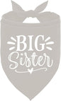 Big Sister Dog Bandanas, Light Gray Dog Bandana, Pet Triangle Scarf Accessories by ZPPRJF