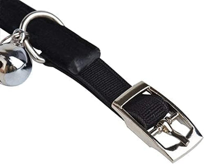 CHUKCHI Soft Velvet Safe Cat Adjustable Collar Bling Diamante - Image 4