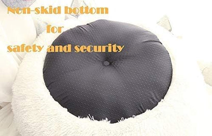 BODISEINT Modern Soft Plush Round Pet Bed - Image 4