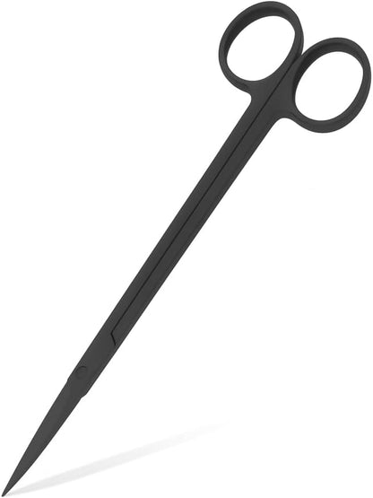 Mandala Crafts 12 Inches Black Stainless Steel Straight Aquarium Scissors by MandalaCrafts