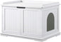 unipaws Cat Litter Box Enclosure Furniture, Cat Washroom, Hidden Litter Box by unipaws