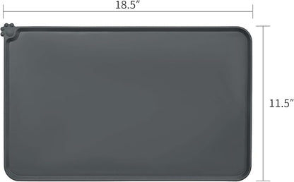 AUDWUD Silicone Waterproof Pet Feeding Mats, Anti Slip Bowl Pad, Dog Mat - Image 4