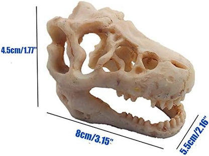 Resin Dinosaur Skull Aquarium Ornament Mini Dinosaur Tank Decoration Betta Fish - Image 4