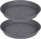 2 Pack of 16 17 inch Plant Saucer, 2.3" Depth, Plant Trays by Bleuhome