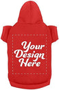 Personalized Dog Hooded Custom Sweatshirt Pet Pullover Hoodie Text/Image by apparelyn