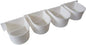 Lot of 4 Bird Cage Winged Universal Plastic Seed Water Food Feeder Cups by Mcage