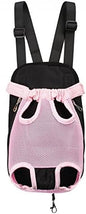 Pet Dog Puppy Cat Carrier Five Holes Backpack Double Shoulder Straps Mesh Front by MOJUN