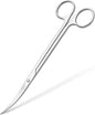 Mandala Crafts 10 Inches Silver Stainless Steel Curved Aquarium Scissors by MandalaCrafts