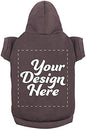 Personalized Dog Hooded Sweatshirt Custom Pet Pullover Hoodie Text/Image by apparelyn