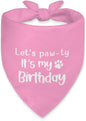 Let's Pawty It's My Birthday Dog Bandana, Happy Birthday Girl Dog Bandana by Unknown