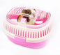 Pink Travel Small Animals Hamster Hedgehog Guinea Pig Cage Carrier by KAMEIOU