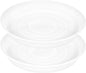 2 Pack of 17 inch Plant Saucer, 2.3" Depth Tray, Large Deep Garden Plastic by Bleuhome