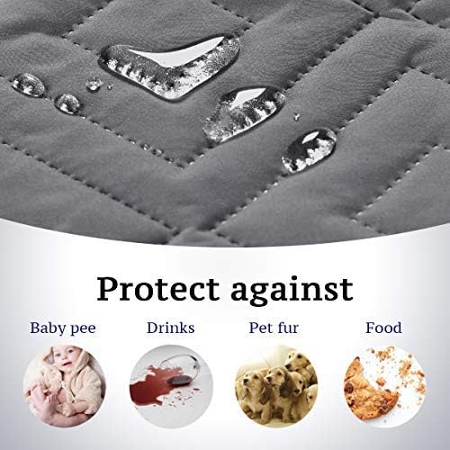 H.VERSAILTEX Reversible Quilted Recliner Covers Water Resistant Furniture - Image 4