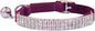 THAIN Rhinestones Cat Dog Collar Soft Velvet Safe Adjustable Collar Bling by THAIN