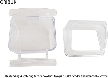 4 Pack Bird Feeders for Cage No Mess Parakeet Food Bowl - Image 3