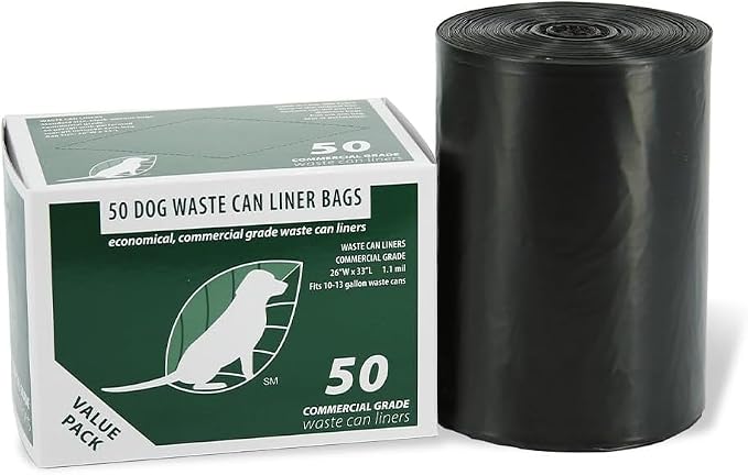 Zero Waste USA - Commercial Grade Dog Waste Station Can Liners -1 Roll of 50 - Image 3