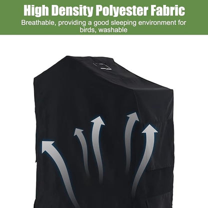 DONGKER Bird Cage Cover, Waterproof Bird Black-Out Cover Breathable - Image 3