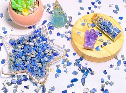 YATOJUZI Lapis Lazuli 1LB Aquarium Gravel Rocks Bulk Wholesale Tumbled Crystals - Image 3