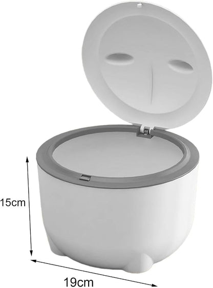 Cat Litter Trash Can with Lid Cat Litter Tray Kitten Potty, Dog Trash Can Cat - Image 3