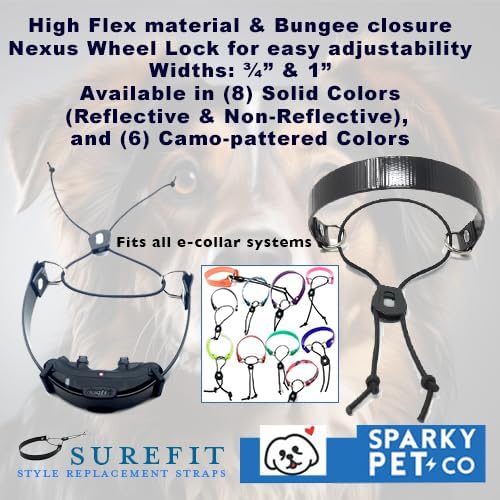 Sparky Pet Co - ECollar Replacement Strap - Bungee Dog Collar - Waterproof - - Image 9