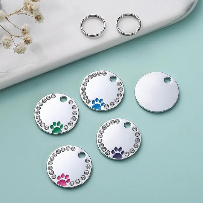 Personalized Dog/Cat Cute Paw Pet ID Tag - Image 5